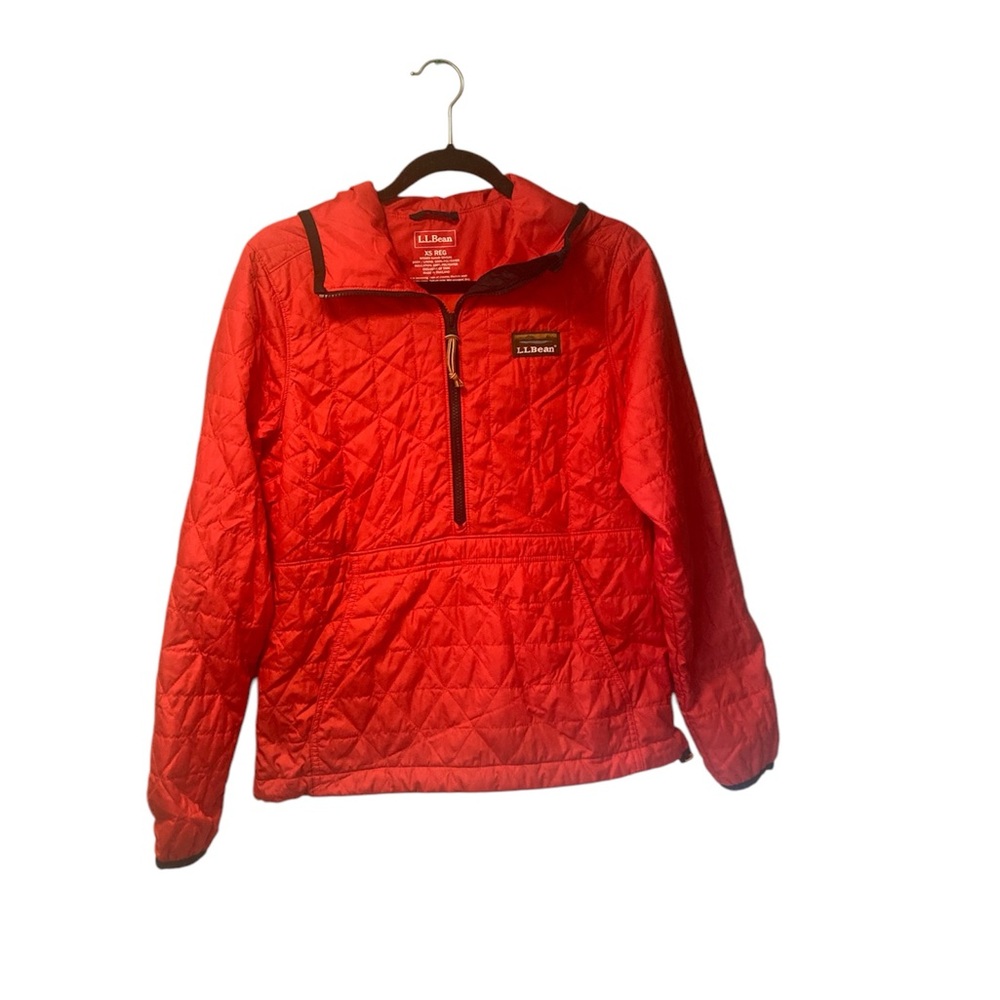 L.L. Bean  Red Quilted Jacket